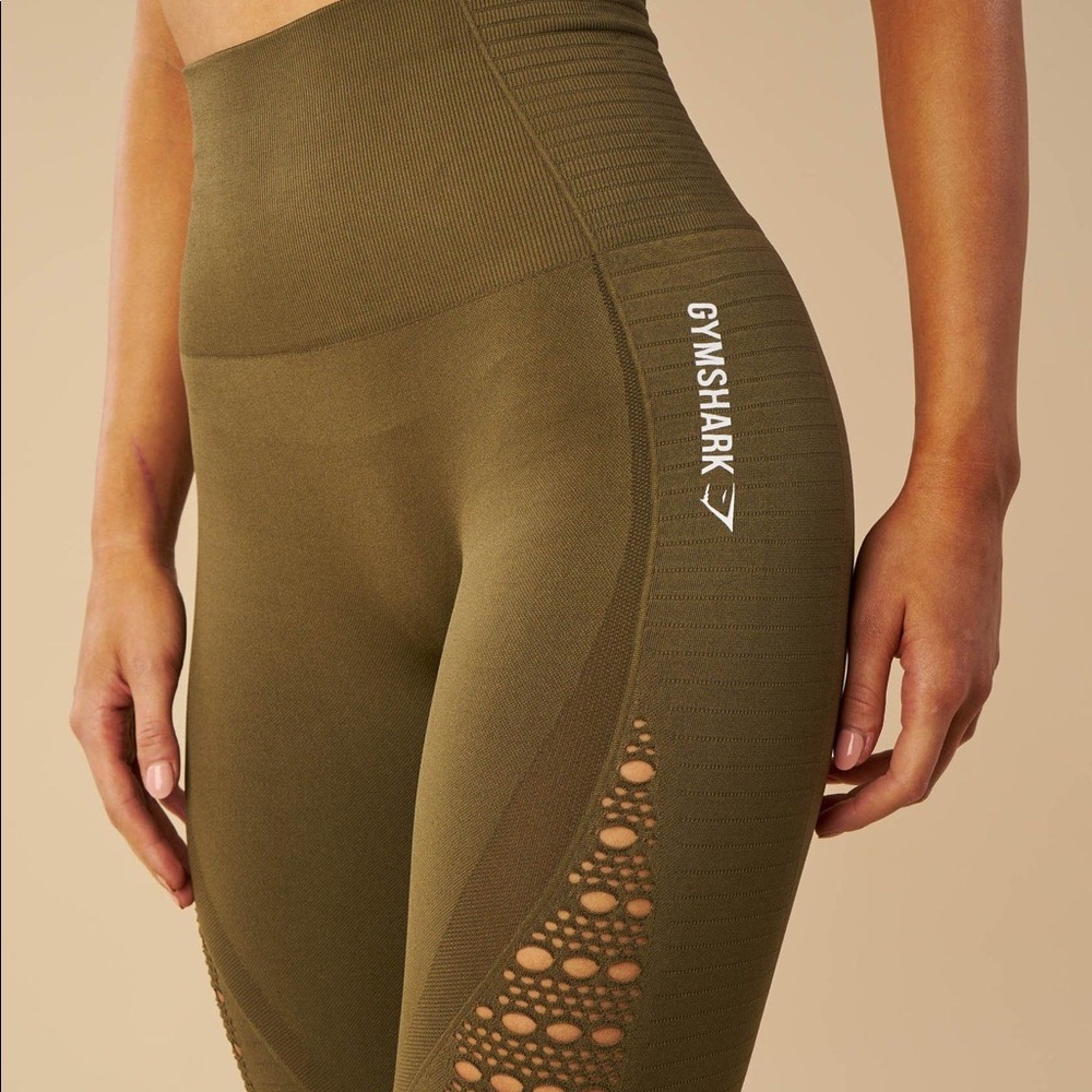 Gymshark Olive/Khaki High Waist Leggings XS